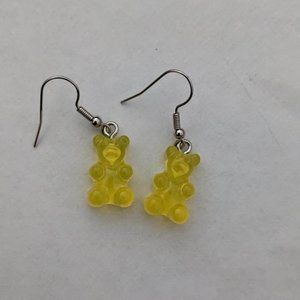 Yellow Gummi Bear Earrings